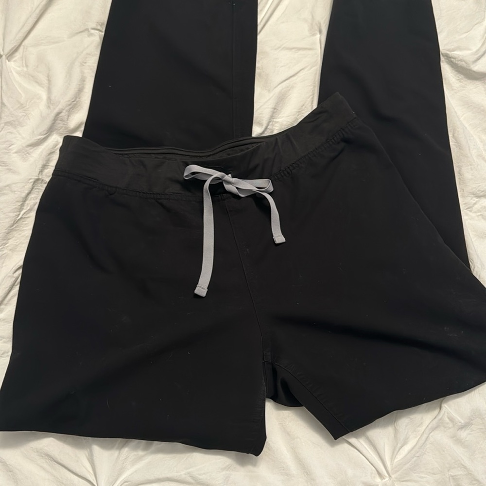 FIGS Livingston black scrub pants